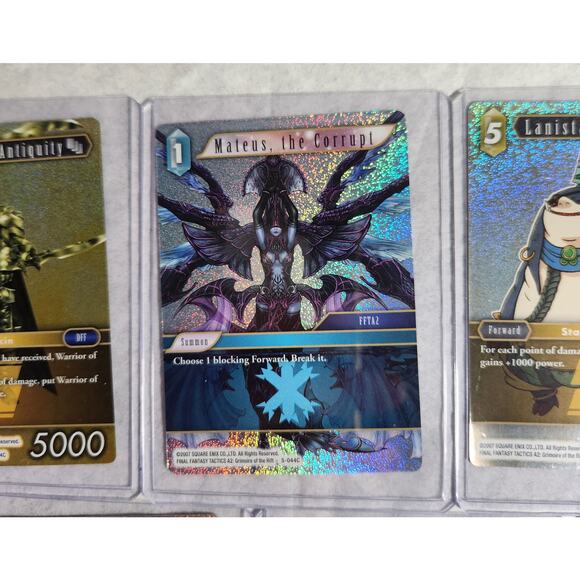 Final Fantasy TCG Foils Lot Of 7 Common, Rare, And Hero 2007-2011 VG+ - Picture 3 of 9